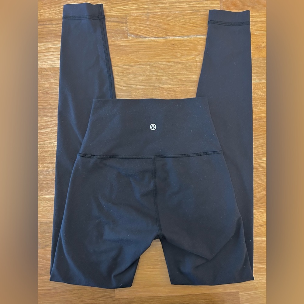 Lulumemon HR Wunder Under Luon Leggings 28” Size 2 Black